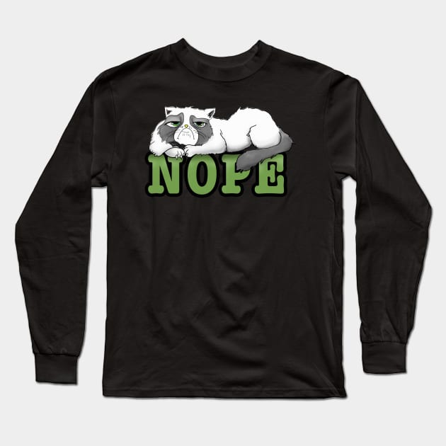 Nope Long Sleeve T-Shirt by JulietLake